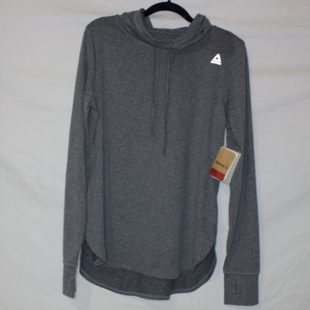 Reebok Women's Fired Up Hoodie - Black Heather
